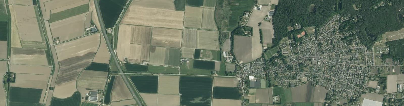 Luchtfoto van Verspr.h. ten westen van Ossendrecht