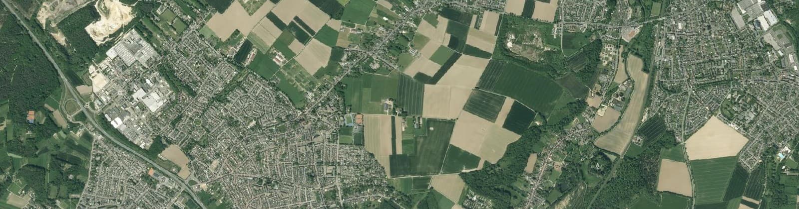 Luchtfoto van Waubach