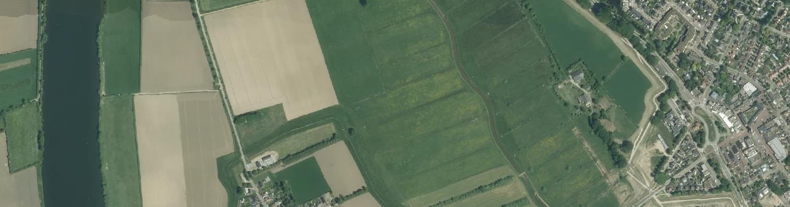 Luchtfoto van Oud-Bergen Buitengebied