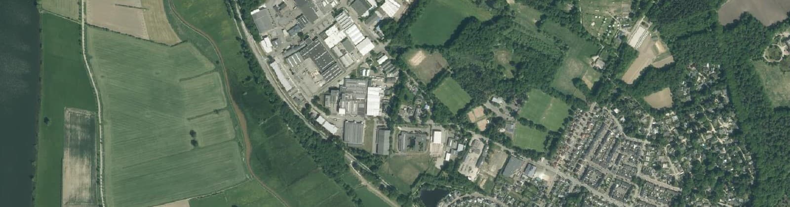 Luchtfoto van Nieuw-Bergen De Flammert