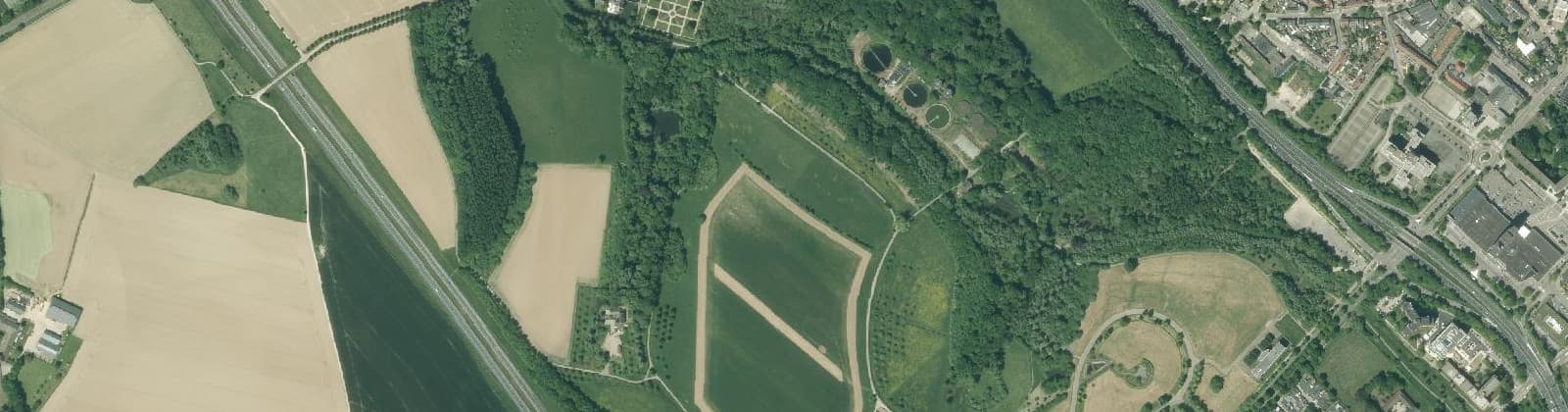 Luchtfoto van Terworm