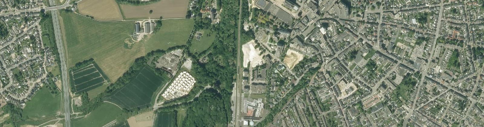 Luchtfoto van Kerkrade-Centrum