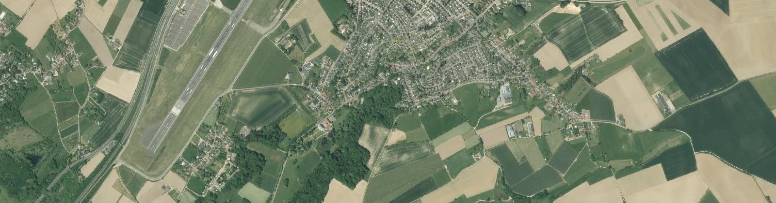 Luchtfoto van Verspreide huizen