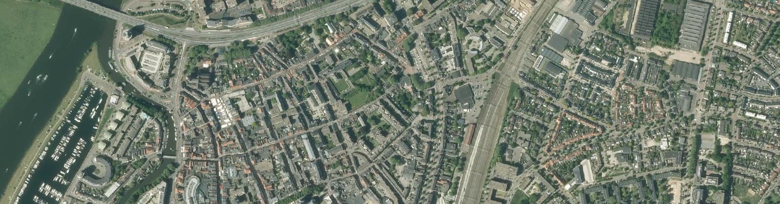 Luchtfoto van Binnenstad