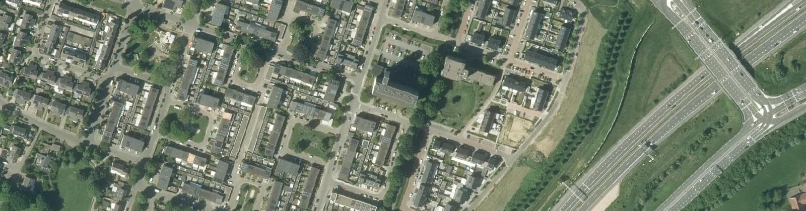 Luchtfoto van Componistenbuurt