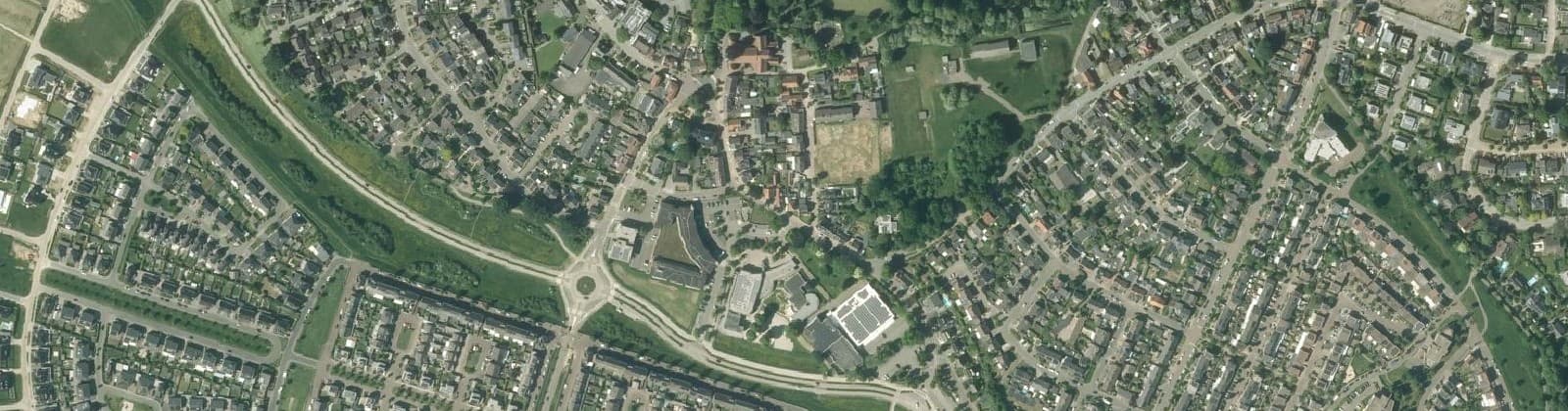 Luchtfoto van Herten
