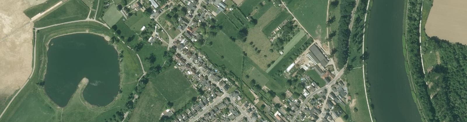 Luchtfoto van Kleine Meers en Veldschuur