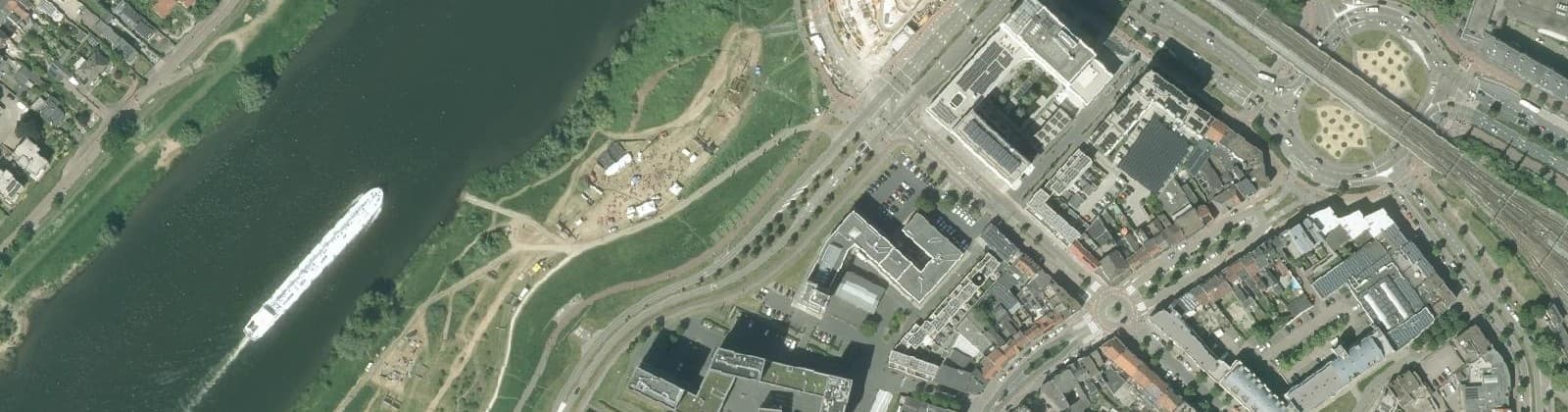 Luchtfoto van Maaswaard
