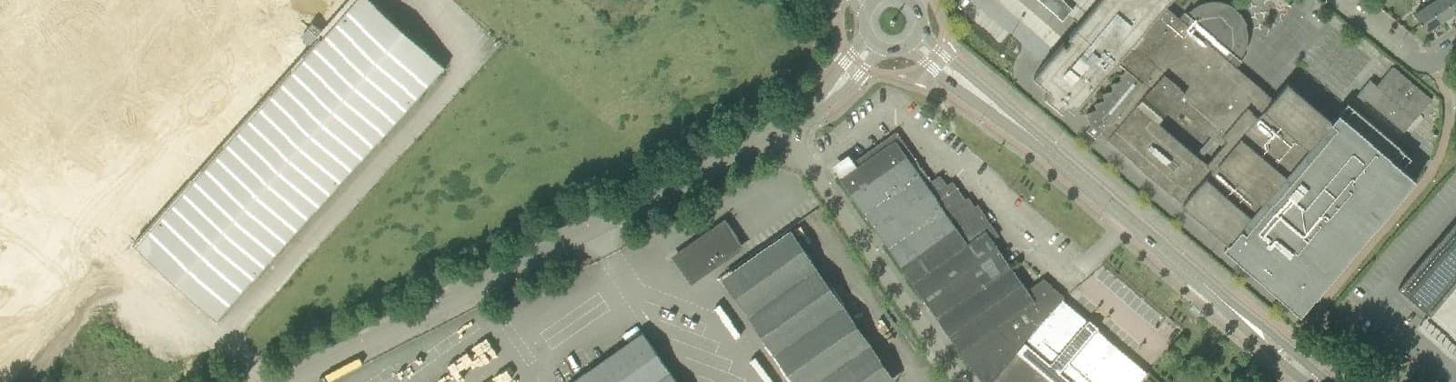 Luchtfoto van bedrijventerrein Hagerhof