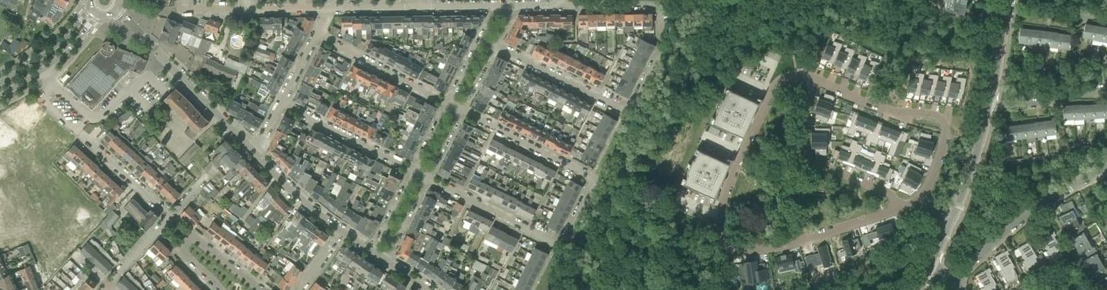 Luchtfoto van Jezuïtenbuurt
