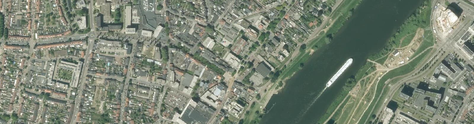 Luchtfoto van Blerick-Centrum