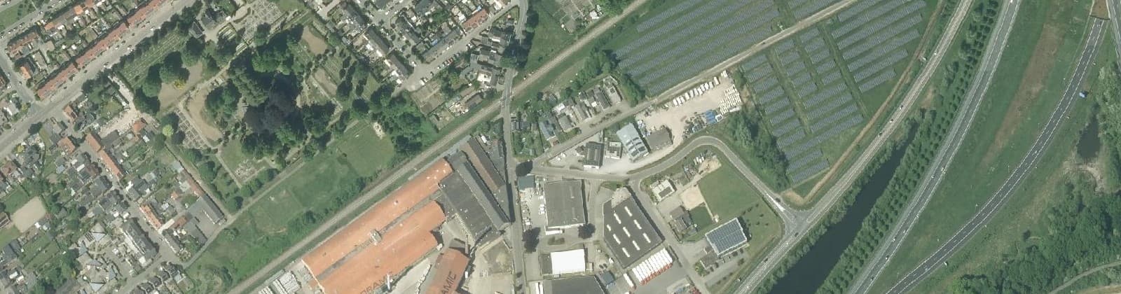 Luchtfoto van Kaldenkerkerweg-West