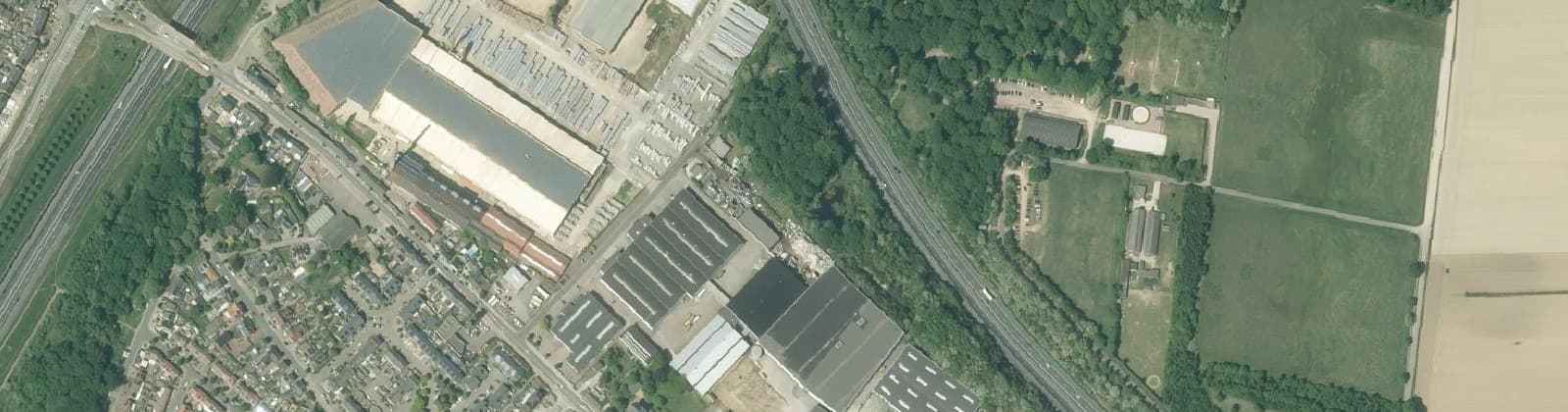 Luchtfoto van Kaldenkerkerweg-Oost