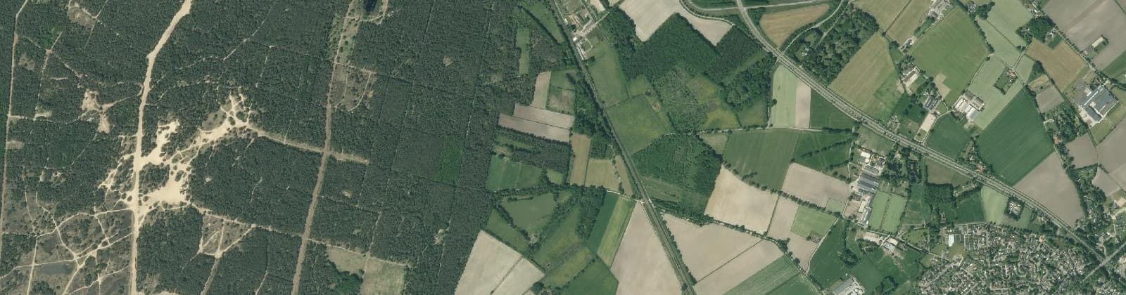 Luchtfoto van Boshoven buitengebied