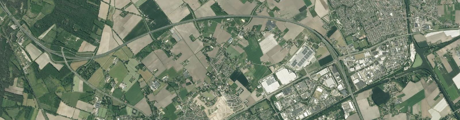 Luchtfoto van Laar buitengebied