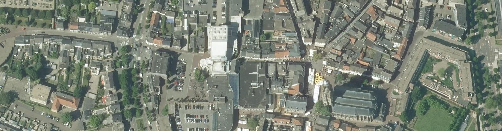 Luchtfoto van Weert-Centrum