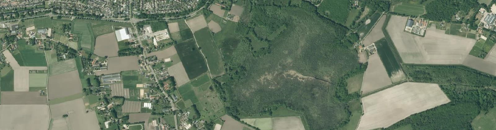 Luchtfoto van Moesel buitengebied