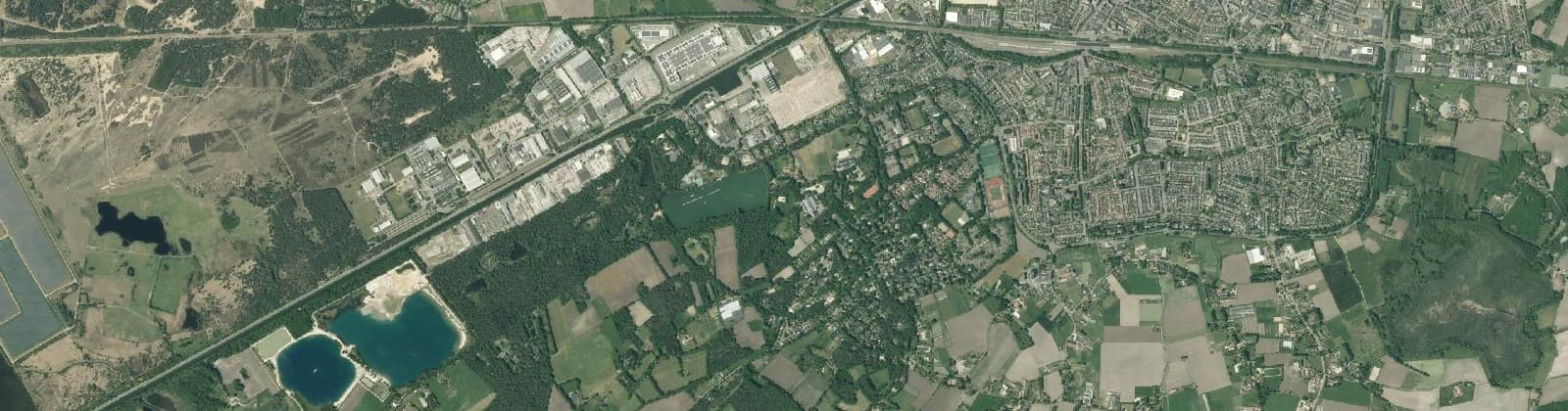 Luchtfoto van Kazernelaan