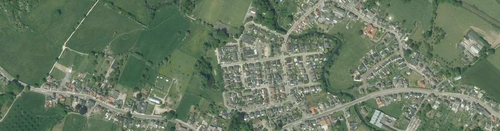 Luchtfoto van Schin op Geul
