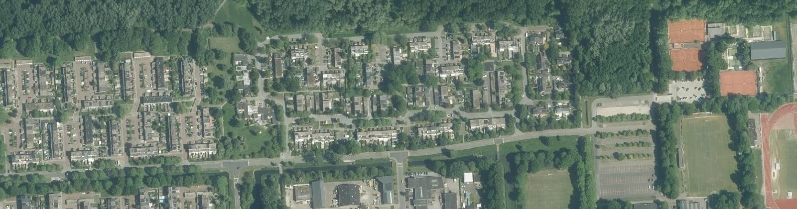 Luchtfoto van Langezand