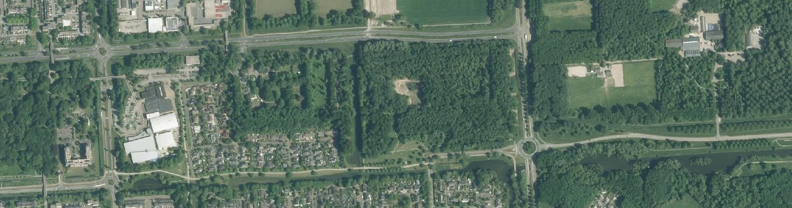 Luchtfoto van Stiltebos, Camping de Houtrib