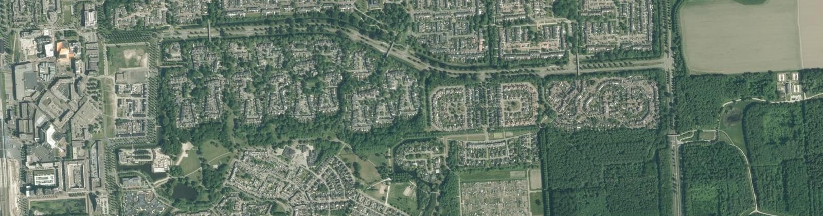 Luchtfoto van Archipel, Beukenhof, Rozengaard