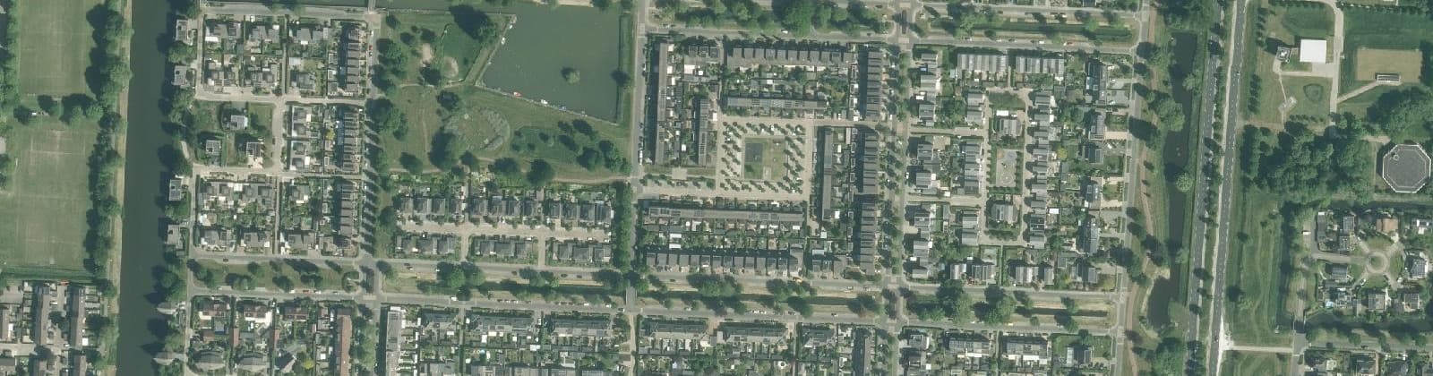 Luchtfoto van Landerijen Noord/West