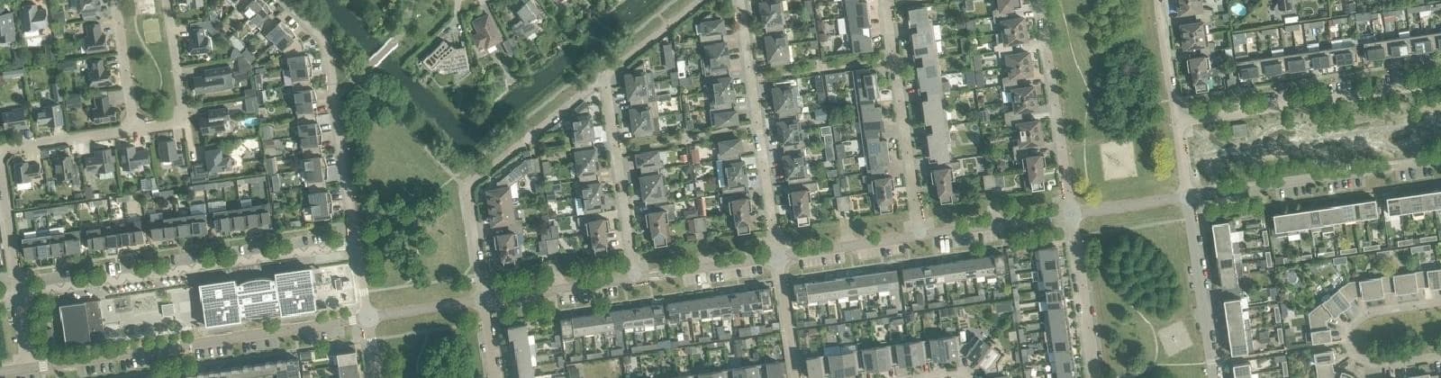Luchtfoto van Landstrekenwijk Midden