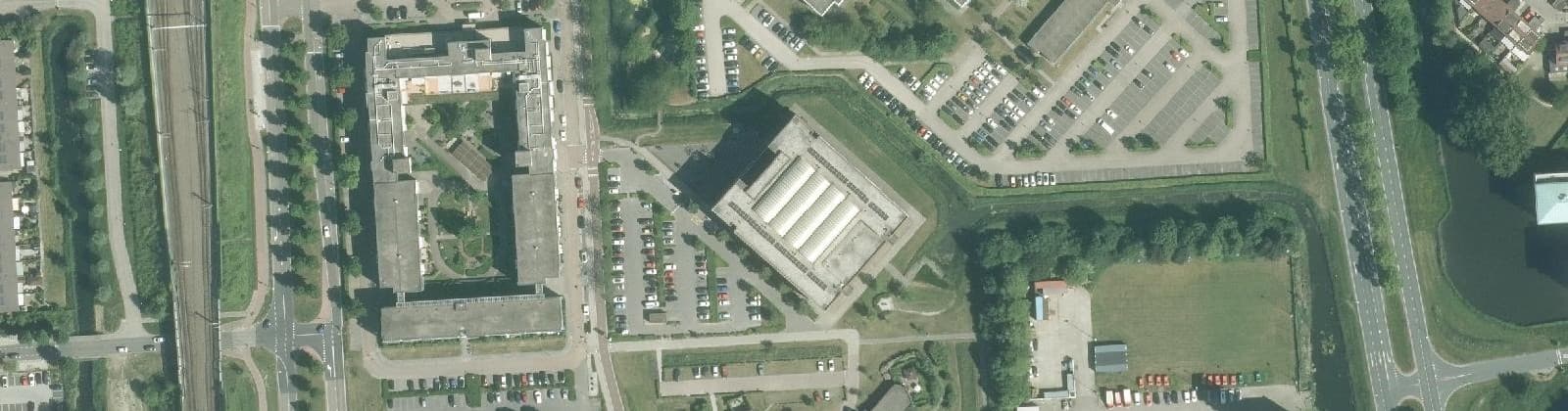 Luchtfoto van Het Ravelijn, Ziekenhuisweg