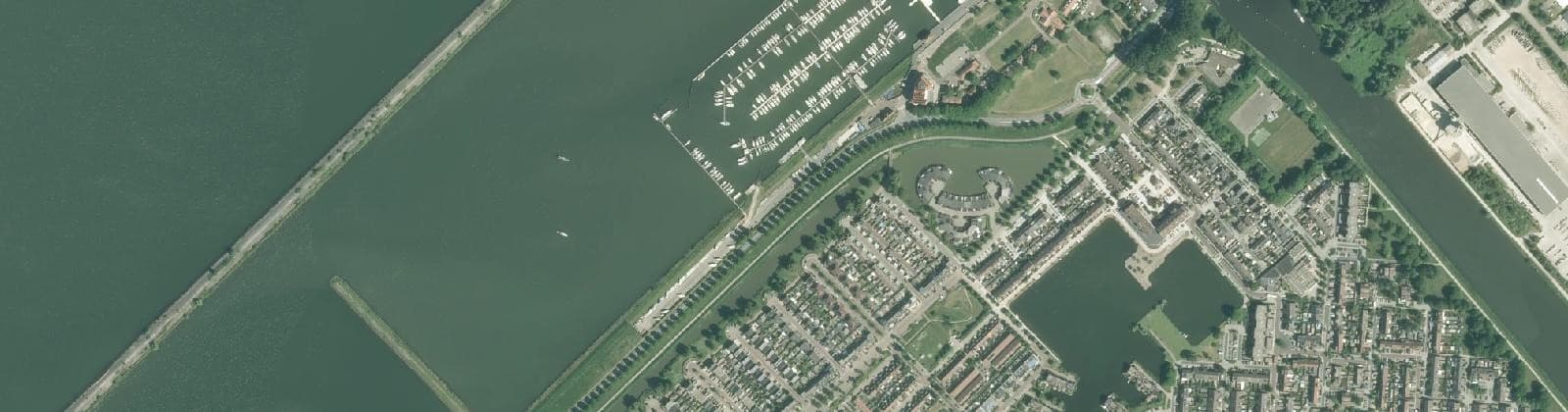 Luchtfoto van Lelystad-Haven Werkeiland