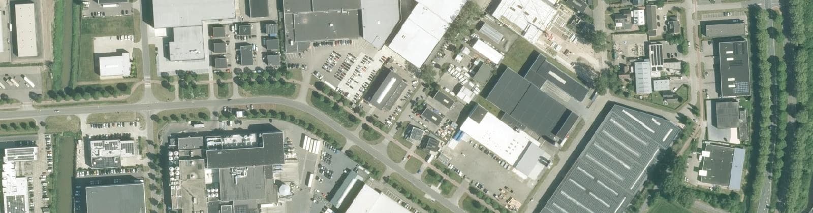 Luchtfoto van Industrieterrein Noordersluis Oost