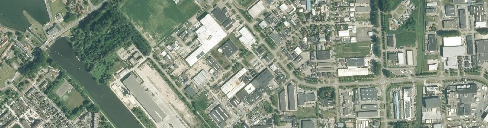 Luchtfoto van Industrieterrein Noordersluis West