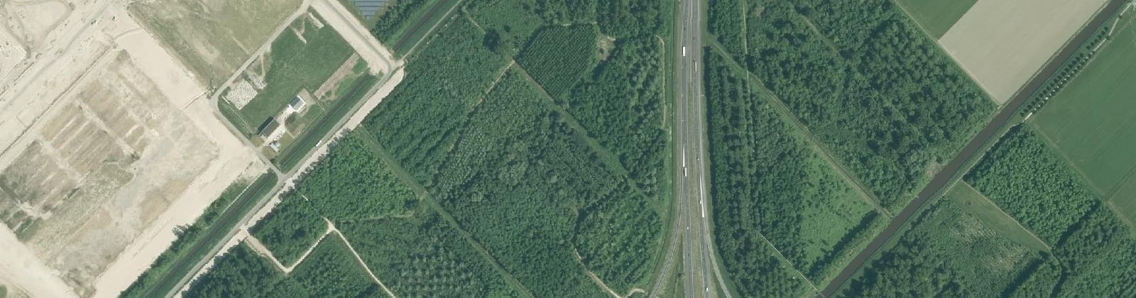 Luchtfoto van Visvijverbos