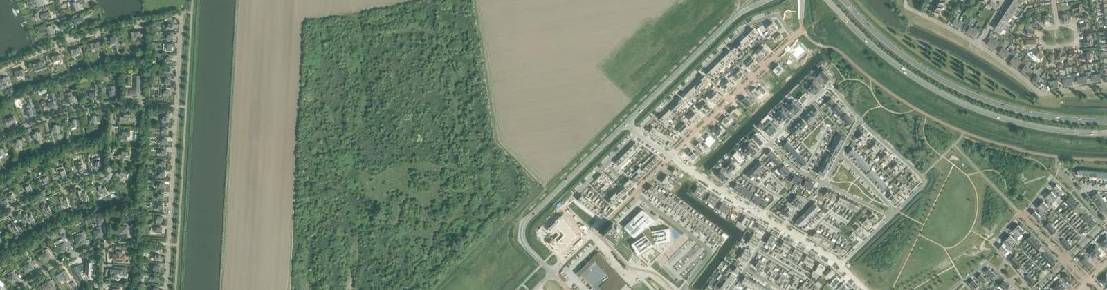 Luchtfoto van Woonhavenpad