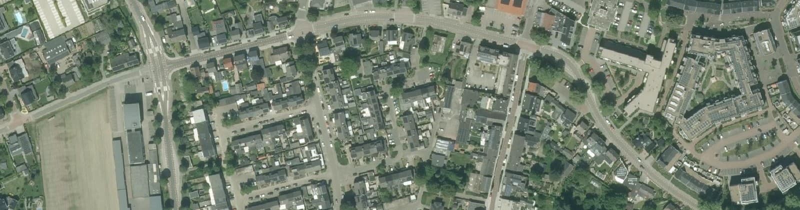 Luchtfoto van Nieuwstraat