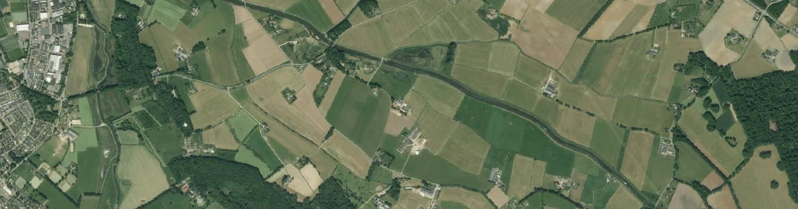 Luchtfoto van Verspreide huizen Voorst