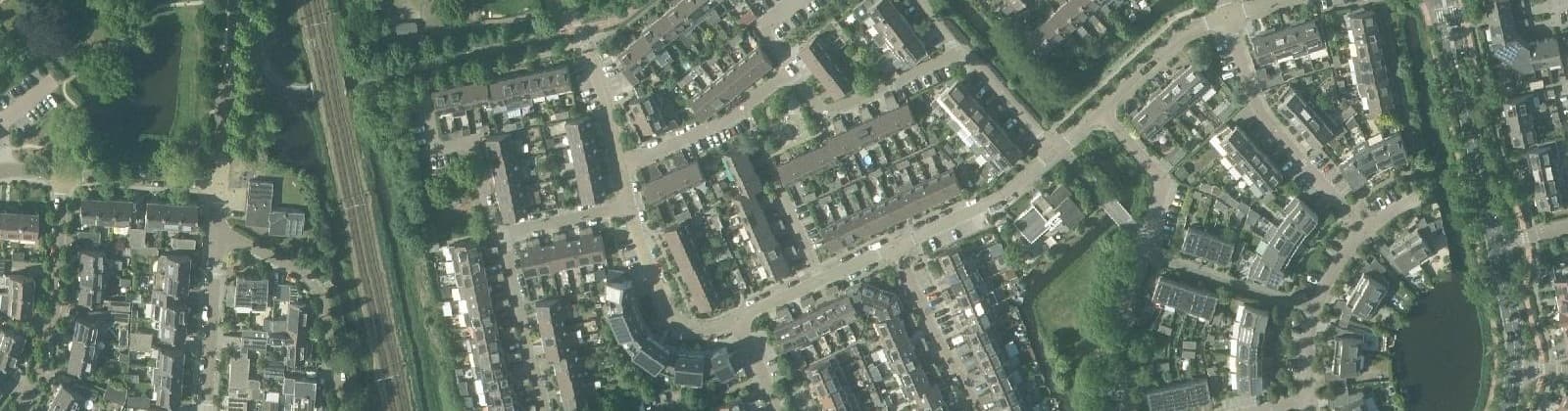 Luchtfoto van Bloemenbuurt