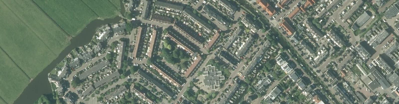 Luchtfoto van Postbuurt