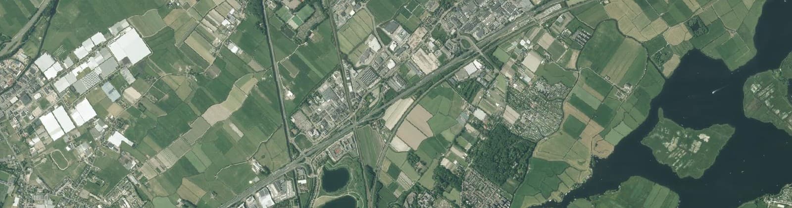Luchtfoto van Sassenheim buitengebied Zuid