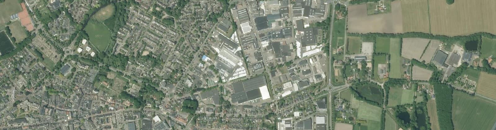 Luchtfoto van Oude Kamp