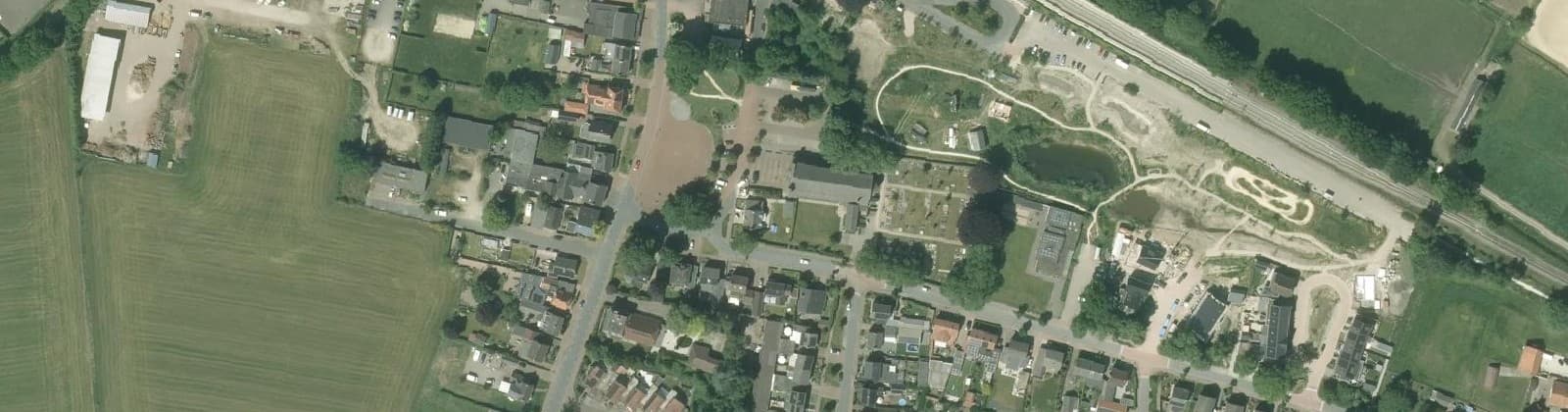 Luchtfoto van Bebouwde kom Lievelde
