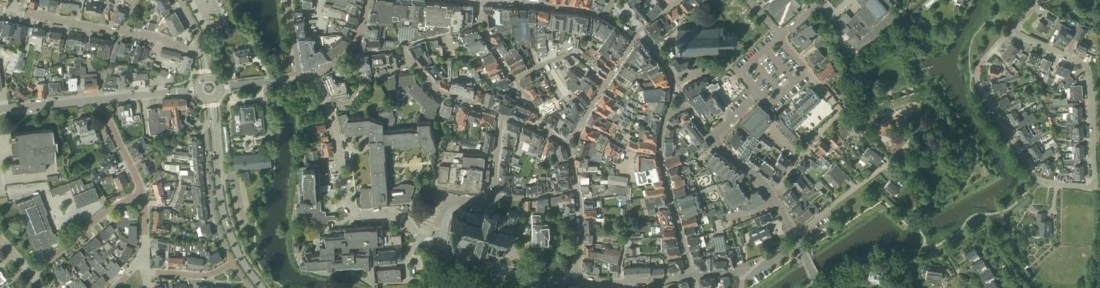 Luchtfoto van Binnenstad Groenlo
