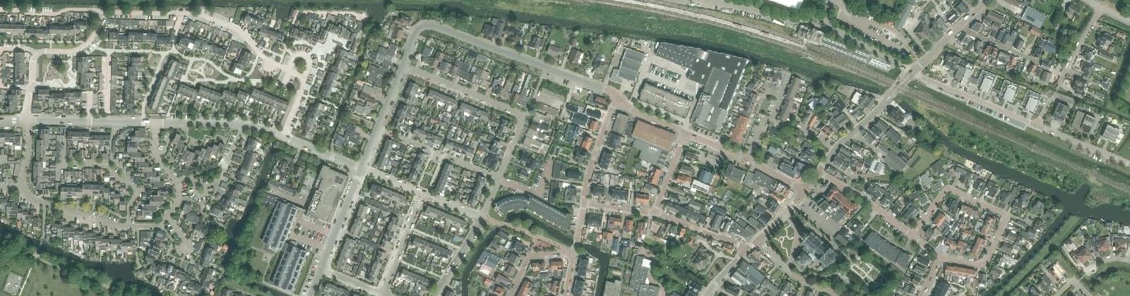 Luchtfoto van Handelskade en omgeving