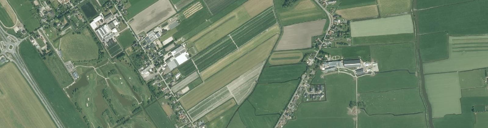 Luchtfoto van Spierdijk Verspreide huizen