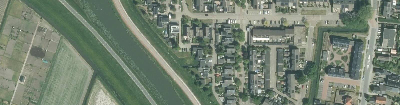 Luchtfoto van Reigerlaan Ursem en omgeving