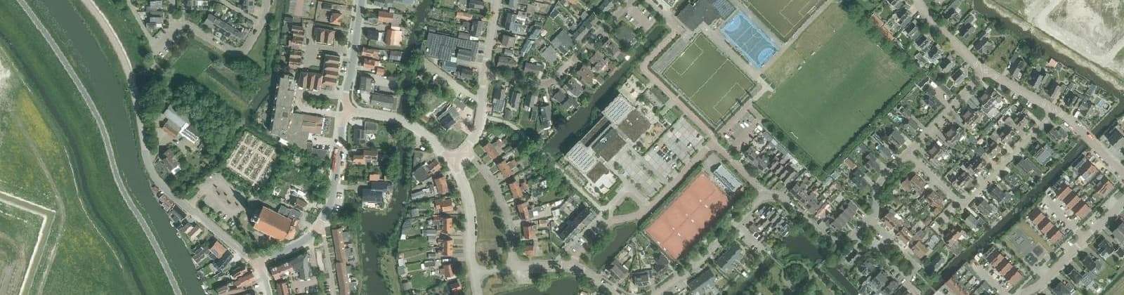 Luchtfoto van Drechterlandsedijk en omgeving