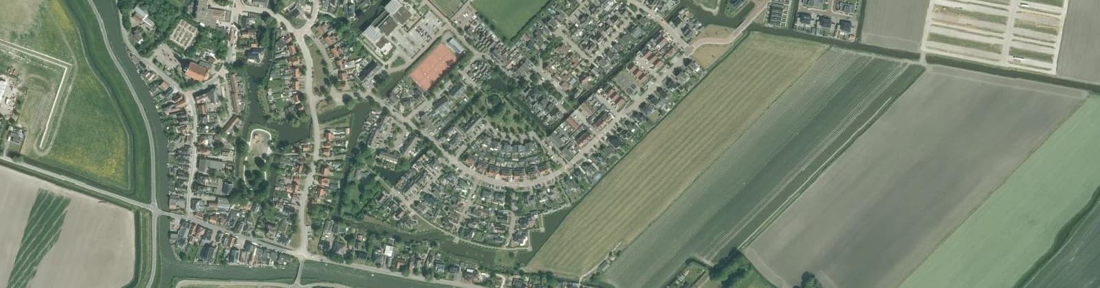 Luchtfoto van Geesterland en omgeving