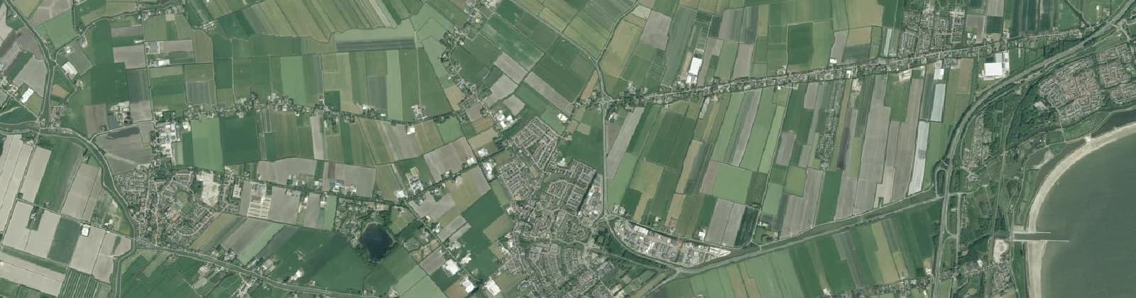 Luchtfoto van De Goorn Verspreide huizen