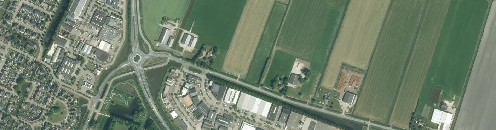 Luchtfoto van Bedrijventerrein Vredemaker