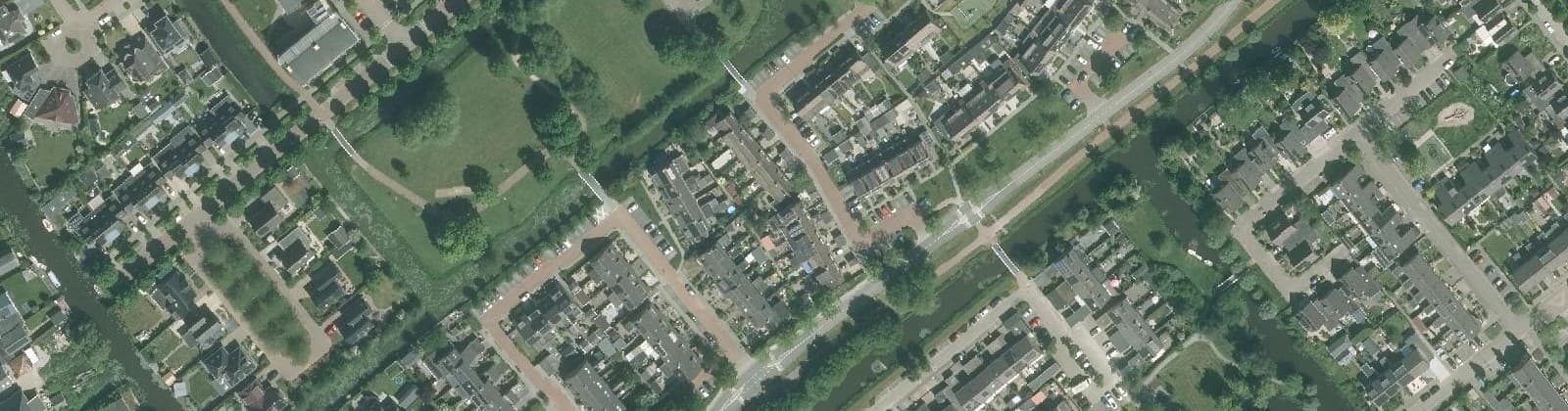 Luchtfoto van Wieken en omgeving